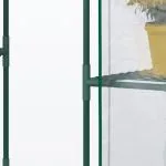 Walk-in Växthus för Tomater, Rymligt Drivhus med 6 Hyllor, Skyddar Växter mot Kyla och Skadedjur, Transparent, 142 x 73 x 195 cm