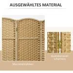 4-panels Rumsavdelare, Vikbar, för Vardagsrum, Sovrum och Hemmakontor, Natur