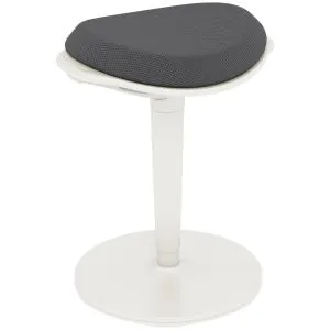 Kontorspall Pendelpall Grå av Mesh och Metall för Kontoret Ergonomisk Snurrstol Höjdjusterbar Bekvämt Arbete