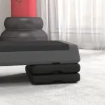 Aerobic Stepper Stegbräda Höjdjusterbar Grå av Plast för Hemmagym och Fitness Halkfri Träningsbräda 10,5-20,5 cm