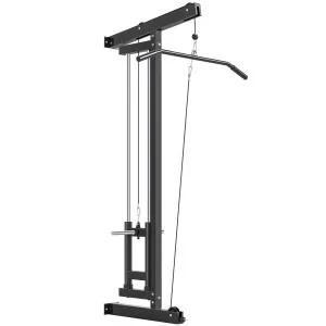 Roddmaskin för Träning och Väggmonterad Fitnessmaskin för Hemmagym Hållbar och Stabil Svart Stål för Styrka och Motion och Träning