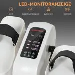 Mini Ellipsmaskin för Hemmet och Elektrisk Crosstrainer med 12 Hastigheter och 7 Motstånd Ergonomisk och Stabil Vit Metall och Plast