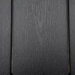 Trädgårdsbord Stabil Svart Aluminium för Trädgård och Altan Matbord för Sex Personer i Underhållsfri Plast Robust Modell 140 x 90 x 74 cm