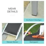Trädgårdsgrupp i Metallnät 3 Delar, Modern Sittgrupp med Två Fåtöljer och Bord, Väderbeständig Design för Balkong, Svart