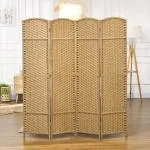 4-panels Rumsavdelare, Vikbar, för Vardagsrum, Sovrum och Hemmakontor, Natur