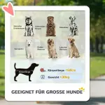 Hundvagn och Fällbar Hundbuggy för Stora Hundar med Säkerhetskoppel och Bromsar Hållbar och Stabil Brun Oxford och Stål för Djurtransport