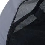 Hundkärra Prisvärd Grå Svart Stål Polyester för Cykel Hopfällbar med Koppling och Reflexer Upp till 20 kg för Djur 130 x 73 x 90 cm