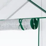Walk-in Växthus för Tomater, Rymligt Drivhus med 6 Hyllor, Skyddar Växter mot Kyla och Skadedjur, Transparent, 142 x 73 x 195 cm