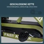 Sportig Gokart Pedalfordon med Handbroms och Ergonomisk Sits Säker Leksak för Aktiva Barn Grön 99 X 65 X 56 Cm