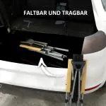 Campingstol Fällstol Svart av Oxford Tyg och Metall för Trädgård Hopfällbar med 4 Nivåer Justerbart Ryggstöd Bärväska