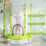 Barnstudsmatta med Skyddsnät för Inomhus- och Utomhusbruk, 3-6 År, Grön