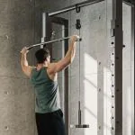 Fitness Dragmaskin och Latsdrag Fitnessmaskin med Kabeldrag för Hemmagym Hållbar och Stabil Svart och Röd Stål för Armträning