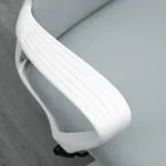 Kontorsstol Snurrstol Ljusgrå av Stretchtyg och Metall för Kontor och Hemmakontor Höj och Sänkbar med Vippfunktion Ergonomisk