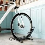 Cykelställ i Stål med 80 mm Däckbredd, Svart, 75x41x81 cm