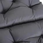 2-Pack Kuddar för Lågryggade Stolar Sittdynor Trädgårdsdynor Komfortabla Utomhusdynor Grå