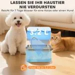 Kattdricksfontän 3,2 L med Tyst Pump och Aktivt Kolfilter