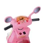 Elmotorcykel för Barn Elbil Trehjuling Barnfordon 6 V Säker och Rolig Leksak Metall och PP Rosa Gul 108 X 51 X 75 Cm