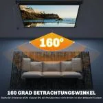 Projektorduk för Hemmabio och Presentationer med Väggmontering Hållbar och Ergonomisk Svart Tyg och Metall 84 tum 171 x 130 cm