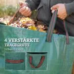 Trädgårdspåse 3X272L Vattentät Trädgårdsavfallspåse Med Handtag, Robust Lövpåse, Fristående Trädgårdspåsar Med Uv-Skydd, Återanvändbara Trädgårdsavfallspåsar För Trädgårdsavfall Grönt Avfall