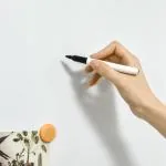 Magnetisk Whiteboard med Staffli, Justerbar Skrivtavla för Kontor och Skola, Inkluderar Pennor och Magneter, Vit, 60 x 45 cm
