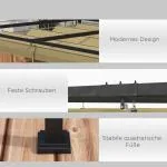 Pergola Trädgårdspaviljong med Justerbart Tak Khaki av Stål för Terrass och Trädgård Fristående Solskydd 4 x 3 m