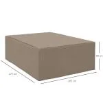 Skyddsöverdrag för Trädgårdsmöbler Hållbar Beige Oxford för Vinterförvaring och Vattentätt Skydd mot Väder och Vind 275 x 205 x 90 cm