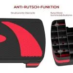 Aerobic Stepper Stegbräda Höjdjusterbar Röd av Plast för Fitness och Hemmaträning Motionscykel med 3 Nivåer 10-20 cm