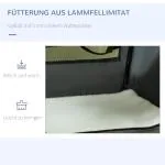 Transportväska Prisvärd Grå Tyg för Hund och Katt med Hopfällbar Design och Tre Dörrar Stabil Box för Resor och Transport 70 x 51 x 50 cm