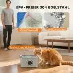 Kattdricksfontän 3,2 L med Tyst Pump och Aktivt Kolfilter