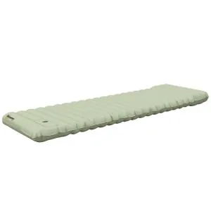 Liggunderlag Luftmadrass Grön av Nylon och TPU för Utomhusäventyr Vattenavvisande med Fotpump och Bärväska 80 kg