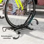 Cykelställ i Stål med 80 mm Däckbredd, Svart, 75x41x81 cm