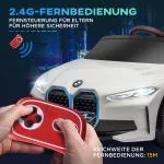 Barnelbil BMW Licensierad Vit av Plast och Metall för Barn 3-5 År med Fjärrkontroll och MP3 Spelare Strålkastare Hastighet 3-5 km/h