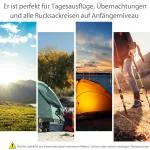 Kupoltält för Camping, Rymligt Familjetält för 3-4 Personer, Vattentät Design med Glasfiberstänger, Grå/Svart, 240 x 240 x 195 cm