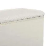 Hopfällbar Husdjurstrappa MDF 3 Steg med Förvaringsutrymme Hjälper Husdjur till Höga Platser Vit 40 X 54 X 48 Cm
