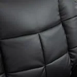 Elektrisk Massagestol i Konstläder, Bekväm TV-Fåtölj med Värme och Vibration, Ergonomisk Design för Avkoppling, Svart, 94 x 99 x 99 cm