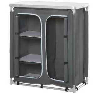 Skyddsöverdrag till Hängparasoll, Väderbeständigt Parasollskydd med Dragsko, Passar Fribärande Parasoll upp till 3 m, Khaki, 63 x 164 cm