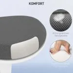 Kontorspall Pendelpall Grå av Mesh och Metall för Kontoret Ergonomisk Snurrstol Höjdjusterbar Bekvämt Arbete