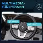 Elbil Barnbil Flerfärgad av Plast för Barn 3-8 År med Fjärrkontroll och MP3 Spelare Strålkastare Rolig Leksaksbil