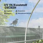 Växthusfilm Trädgårdsfilm Vattentät Transparent av Plast för Växthus och Tunnlar UV-Skydd och Rivbeständig 8 x 10 m