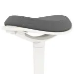 Kontorspall Pendelpall Grå av Mesh och Metall för Kontoret Ergonomisk Snurrstol Höjdjusterbar Bekvämt Arbete