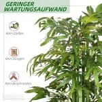 Konstgjord Växt Bambuträd Grön av Plast och Tyg för Inomhusbruk Dekorativt Träd med Plantering Naturlig Look 180 cm